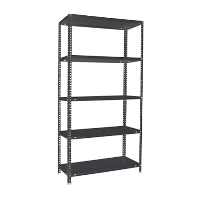 Abbildung von Simon Rack Metallregal, 5 verstellbare Regalböden, 100 kg Biegepunkt, 2000 x 1000 400 mm, mit Schrauben, Lagerregal, Anthrazit Comfort