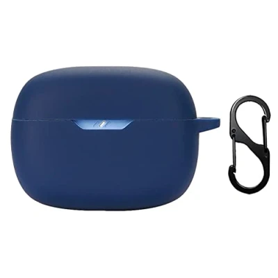 Abbildung von GIOPUEY Hülle Kompatibel mit JBL Wave Beam/Beam 2, Silikon Stoßfeste Schutzhülle, Ultradünn Case Cover, Kein Geruch, Dunkelblau