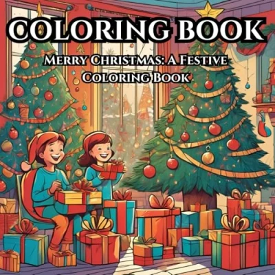 Abbildung von Festive Christmas Coloring Book: Relaxing Holiday Art for All Ages