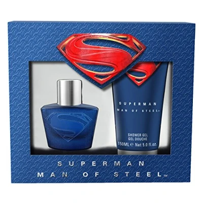 Abbildung von Superman Man of Steel Geschenkset: Eau de Toilette 30 ml + Duschgel 150 ml, 1er Pack (1 x 180 ml)