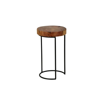 Abbildung von Massivholz Sheesham Beistelltisch 28 x cm