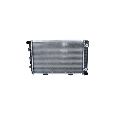 Abbildung von NRF 516580 Kühler, Motorkühlung Aluminium 573 370 28 mit Anbauteilen Kühlrippen gelötet MERCEDES BENZ: 190