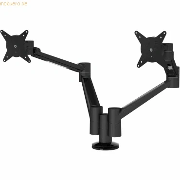 Abbildung von Dataflex Doppel Monitorarm Viewlite plus Bohrlochbefestigung 653 silbe