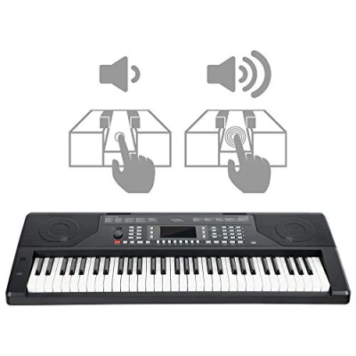Abbildung von FunKey 61 Edition Touch Keyboard Tasten Response 300 Sounds &amp; Rhythmen Begleitautomatik und Lernfunktionen USB , Mikrofon Kopfhöreranschluss Schwarz