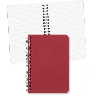 Abbildung von 5 x Clairefontaine Spiralbuch 9,5x14cm Agebag liniert 50 Blatt rot