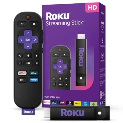 Abbildung von Roku® Streaming Stick™ 2025 HD Gerät für TV mit Sprachfernbedienung Kostenlos und Live