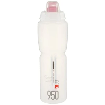 Abbildung von Elite Unisex Erwachsene Jet Plus Trinkflasche, Klar/Rot, 950ml