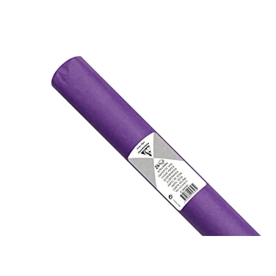 Abbildung von Clairefontaine 394010C Rolle mit 24 Bogen Seidenpapier 18g, 50x75 cm, ideal für Bastelaktivitäten, DIY Projekte und Verpackungen, wasserfest säurefrei, 1 Rolle, Malve