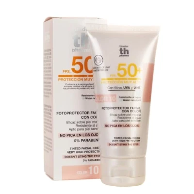 Abbildung von Thader Th Pharma Gesichtsfoto Protektor mit Farbe SPF50+, 50 ml