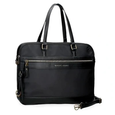 Abbildung von Pepe Jeans Joumma Bags Morgan Casual Tagesrucksack, Reisetaschen, beige und Schwarz, Kunstleder für Damen, Talla única, Koffer