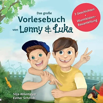 Abbildung von Das große Vorlesebuch von Lenny und Luka: 3 Geschichten zum den Themen Wurmkiste, Abenteuer Geschwisterstreit für Jungs Mädchen ab 4 Jahren. Mit Wurmkisten Baueinleitung.
