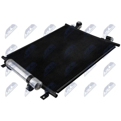Abbildung von NTY CCS NS 031 Klimakondensator mit Trockner Aluminium 523mm R1234yf, R134a NISSAN: Note II Hatchback (E12) 1.5 dCi, 1.2 DIG S 2012 2016