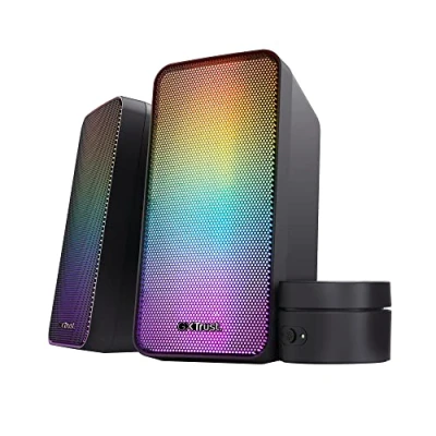 Abbildung von Trust GXT 611 Wezz Beleuchtetes 2 RGB Lautsprecherset PC Lautsprecher