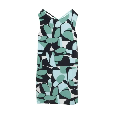 Abbildung von TOM Tailor Freizeitkleid, Damen, Größe: 34, Green dots and shapes design