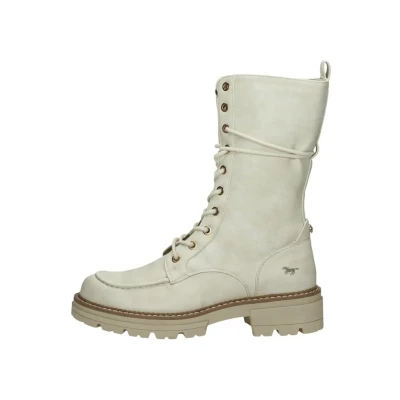 Abbildung von Mustang HOOG Schnürstiefel, Damen, Größe: 41, Gebroken wit Schuhe