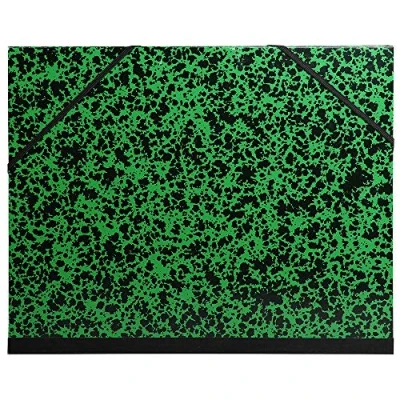 Abbildung von Exacompta 542800E 1 Zeichenkarton Annonay mit Gummibändern Leinenrücken weißes Vorsatzpapier Maße 52 x 72 cm Format zum Abheften Traube (500 650 mm) Farbe Grün