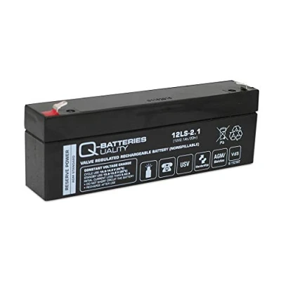 Abbildung von Q Batteries 12LS 2.1 12V 2,1Ah Blei Vlies Akku AGM VRLA mit VDs