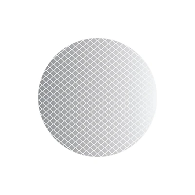 Abbildung von georadian.com Reflektien 4 Stück Runden Selbstklebend Reflektoren 88mm, Sicherheit im Dunkeln, Reflektor Aufkleber, Sticker, Reflexsticker, Fahrrad Aufkleber am Kinderwagen (Weiß)
