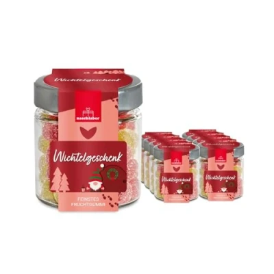Abbildung von Wichtelgeschenk Fruchtgummi in Geschenkglas 120g Das Perfekte Geschenk zum Wichteln Mitbringsel zu Weihnachten für Familie, Freunde oder Kollegen Süße Kleinigkeit