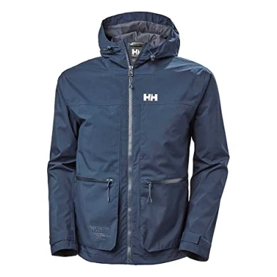 Abbildung von Helly Hansen MOVE Hooded RAIN Regenjacke / wasserabweisende Jacke, Herren, Größe: Small, Navy