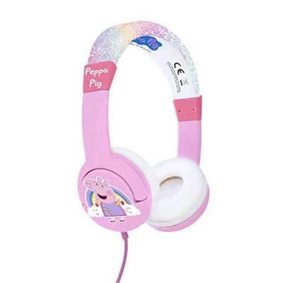 Abbildung von OTL Technologies Technlogies Peppa Pig Rainbow JUNIOR Kopfhörer, mit Kabel, für Kinder (offizielles Lizenzprodukt)