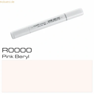 Abbildung von COPIC Sketch Marker Typ R 0000, Pink Beryl, professioneller Pinselmarker, mit einer Super Brush Spitze und Medium Broad