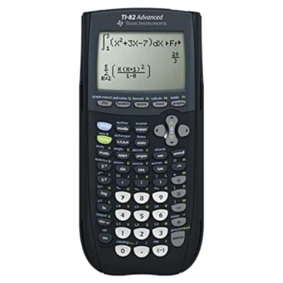 Abbildung von Texas Instruments TI 82 ADVANCED Grafikrechner (8 zeilig), nur mit französischer Anleitung und Sprache