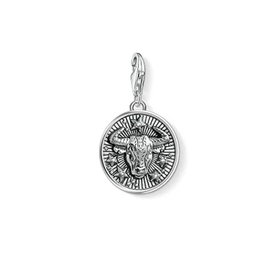Abbildung von Thomas Sabo Damen Charm Anhänger Sternzeichen Stier Club 925 Sterling Silber 1641 643 21