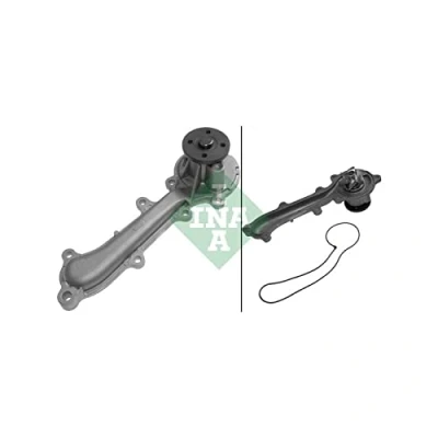 Abbildung von INA 538 0110 10 Wasserpumpe mit Dichtung für Keilrippenriementrieb SMART: Fortwo II Coupe, Cabrio