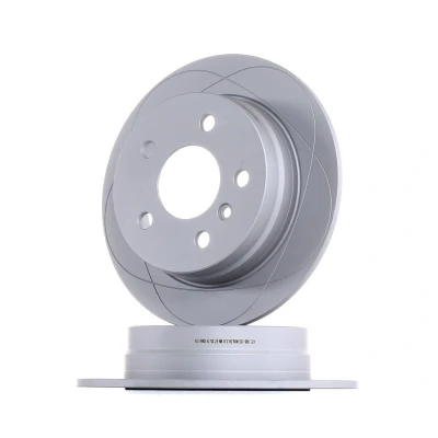 Abbildung von ATE PowerDisc 24.0308 0113.1 Bremsscheibe 258,0 8,0 5 112,0 voll beschichtet mit Schrauben MERCEDES BENZ: B Klasse, A Klasse