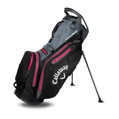 Abbildung von Fairway 14 Hyper Dry Golftasche Standtasche Schwarz Rot