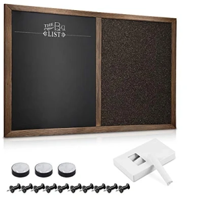 Abbildung von Navaris Pinnwand Kombitafel Kreidetafel und Kork Memoboard 60x40 cm, (1 tlg)