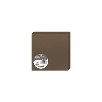 Abbildung von Clairefontaine 12879C Packung (mit 25 Doppelkarten Pollen, Gefaltet, 135 x mm) 210g, braun