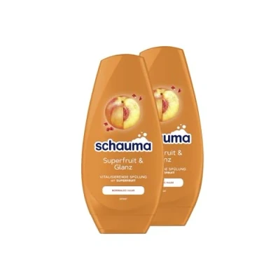 Abbildung von Schauma Schwarzkopf Spülung Superfruit &amp; Glanz (2x 250 ml), vitalisierende Haarspülung mit pflegender Formel stärkt das Haar und verleiht einen natürlichen