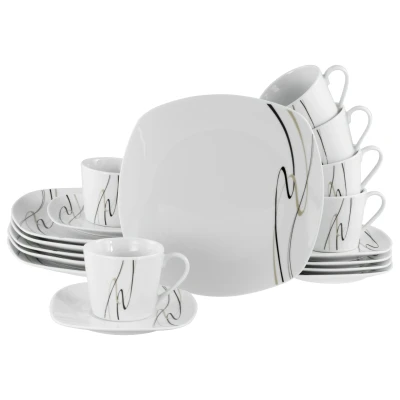 Abbildung von CreaTable Kaffeeservice Amelie (18 tlg), 6 Personen, Porzellan