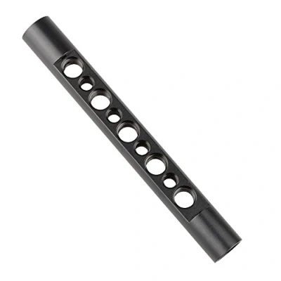 Abbildung von CAMVATE 15 mm Käse Rod mit 1/4&quot; 20 und 3/8&quot; 16 Gewinde Loch für DSLR Rigs Kamera Video Käfig(Länge: 125mm)