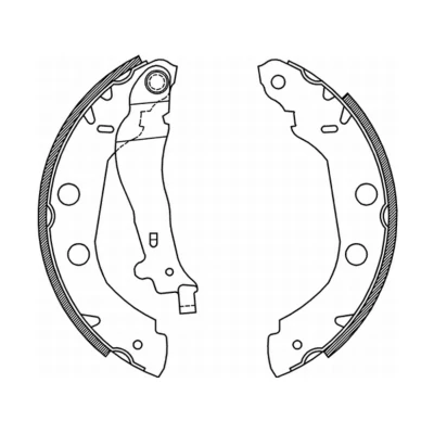 Abbildung von KRAFT 6025120 Bremsbacken 228,6 42,0 RENAULT: Kangoo I, I Rapid, II Express