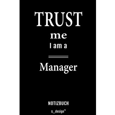 Abbildung von Notizbuch für Manager: Originelle Geschenk Idee [120 Seiten liniertes blanko Papier]