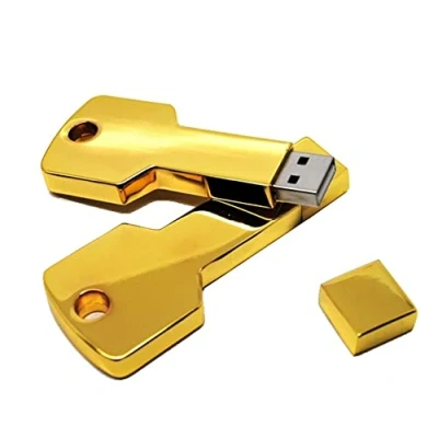 Abbildung von Ulticool Schlüssel 8 GB USB Gold Farbe Key Flash Pen Drive Memory Stick Daten Aufbewahrung Speicherstick Metall