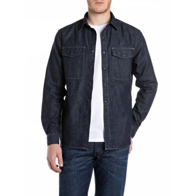 Abbildung von Replay Hemd, Herren, Größe: Medium, Dark blue