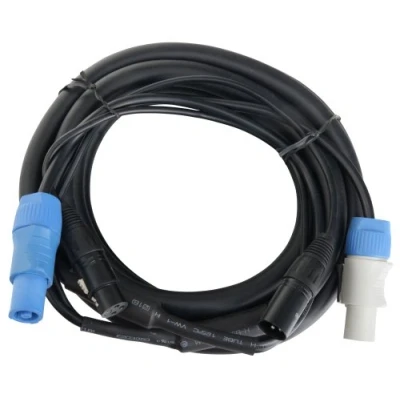 Abbildung von Pronomic Stage PPD 5 Hybridkabel Powerplug/DMX 10m (ideal zur Verkabelung von Lichteffekten &amp; Bühnenbeleuchtung)