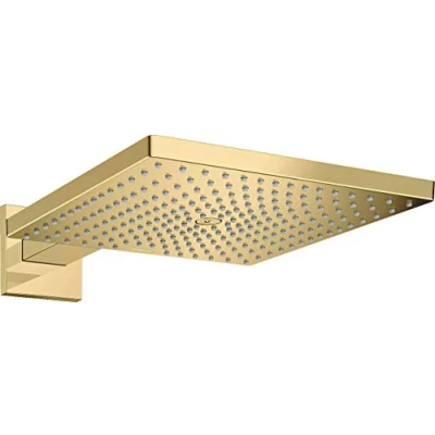Abbildung von hansGrohe Raindance E300 Kopfbrause für Wand, polierte Goldoptik