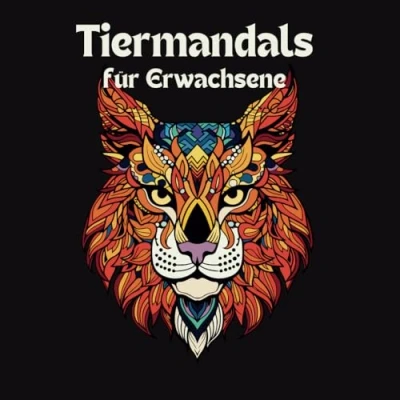 Abbildung von Malbuch für Erwachsene mit Tieren im Mandala Stil ● 50 Wunderschöne Anti Stress Mandalas