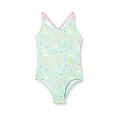 Abbildung von Playshoes UV Schutz Badeanzug Mädchen Schwimmanzug Badebekleidung, Einhorn, 74/80