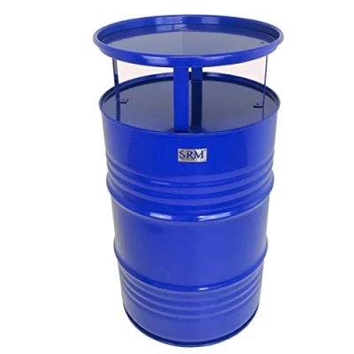 Abbildung von SRM Design Stehtisch Fassmöbel Bistrotisch Partytisch Blau Ø 57 cm Höhe 108