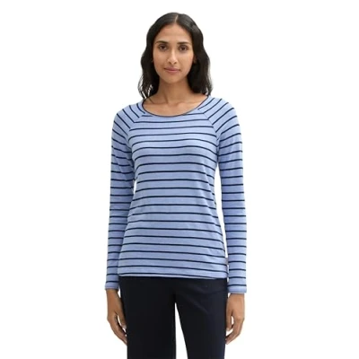 Abbildung von TOM TAILOR Langarmshirt mit U Boot Ausschnitt