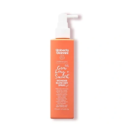 Abbildung von Umberto Giannini Grow Long &amp; Smooth Wonder Blow Dry Haarspray eingebautes Hitzeschutzmittel, Föhnspray, das Volumen verleiht und Frizz reduziert, für dünnes Haar, Haarausfall 175 ml