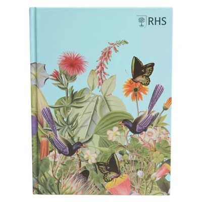 Abbildung von RHS The Royal Horticultural Society Skizzenbuch, 160 Seiten, gebunden, 110 g/m², Vogelszene, A5, mehrfarbig, zum Skizzieren, Zeichnen, Scrapbooking, Notizen, Ideen, Malen, Acryl, Aquarell