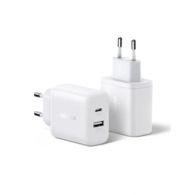Abbildung von UGREEN USB C Ladegerät 2 Pack iPhone Schnellladegerät Ports Netzteil PD 20W Adapter GaN Stecker für 16, 16 Pro, Pro Max, 15, 15 14, 13, 12, iPad, Galaxy S24, S23, Pixel 9