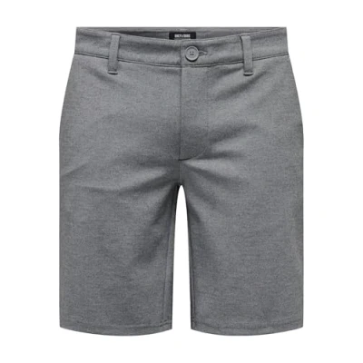 Abbildung von ONLY &amp; SONS Herren Onsmark Shorts 0209 Noos, Medium Grey Melange, XL